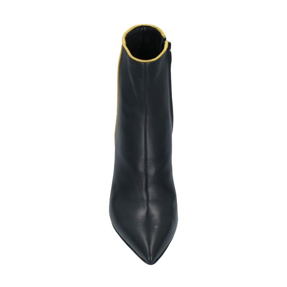 *HP* GIANNI MARRA Calfskin Black Ankle Boots Made in Italy - Picture 3 of 13